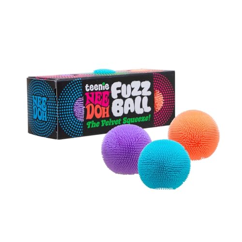 NeeDoh Teenie Fuzz Ball - Shaggy Multi Squeeze Toy by Schylling
