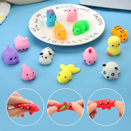 30 Pack Gel Kawaii Squishies Squeeze Toys - Animal Shape - Mantyplay