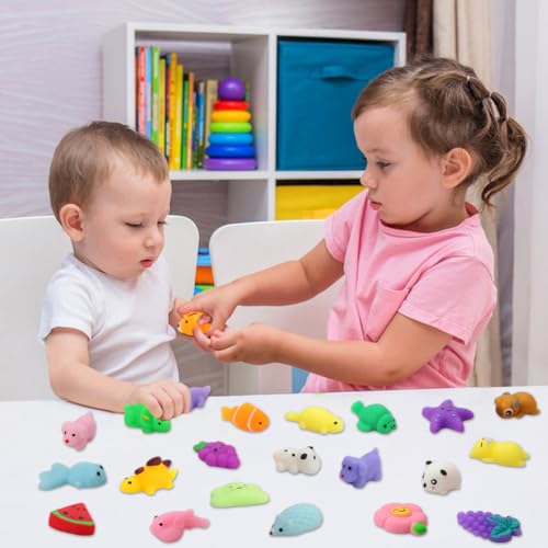 30 Pack Gel Kawaii Squishies Squeeze Toys - Animal Shape - Mantyplay
