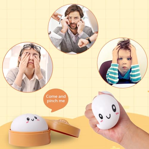 AiSiXin Doughy Dumpling Squishy - Creamy White Bao Bun Toy