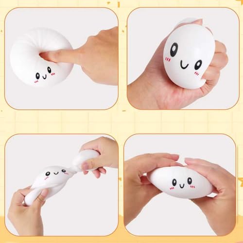 Hymhzy Doughy Dumpling Squishy Toy - Bao Bun Shape - Purple