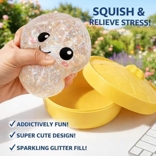 Mystery Dumpling Squishy - Bao Bun Shape - Transparent