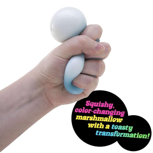 NeeDoh Doughy Mello Mallo Squeeze Toy - Glob Shape - Yellow
