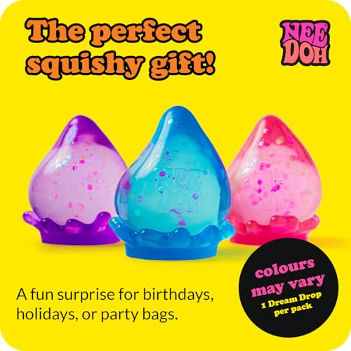 NeeDoh Dreamy Dream Drop Squeeze Toy - Drop Shape - Purple
