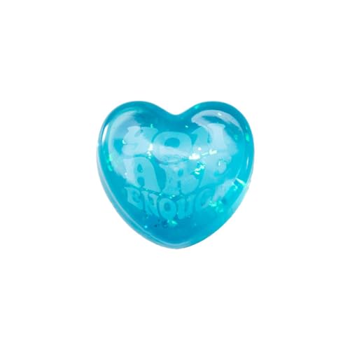 NeeDoh Good Vibes Only - Super Solid Orange Heart by Schylling