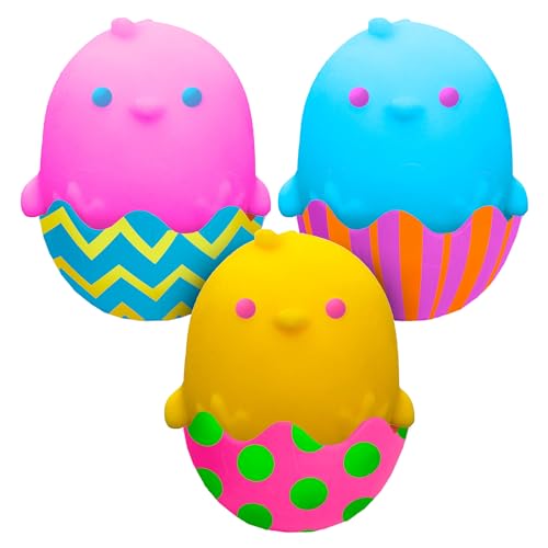 NeeDoh Groovy Chickadeedoos Squeeze Toy - Glob Shape - Multicolored