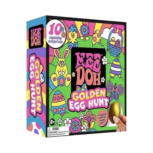 NeeDoh Groovy Easter Treasure Hunt Squeeze Toy - Glob Shape - Gold