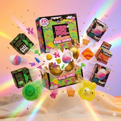 NeeDoh Groovy Easter Treasure Hunt Squeeze Toy - Glob Shape - Gold