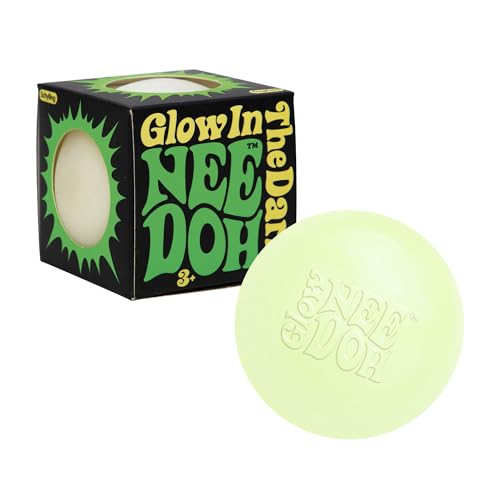 NeeDoh Groovy Glow in The Dark Squeeze Toy - Glob Shape - Green