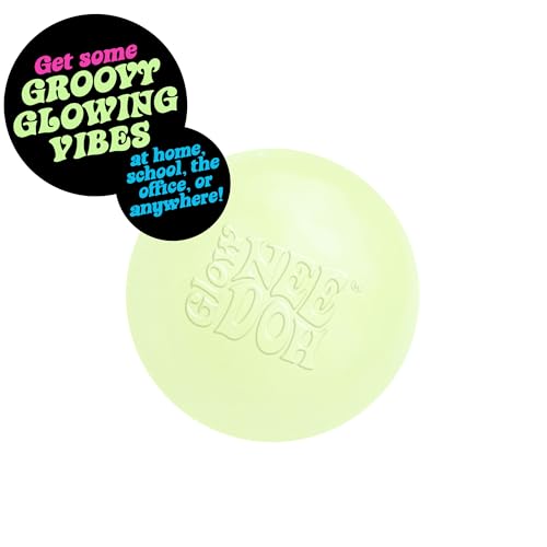 NeeDoh Groovy Glow in The Dark Squeeze Toy - Glob Shape - Green