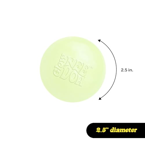 NeeDoh Groovy Glow in The Dark Squeeze Toy - Glob Shape - Green