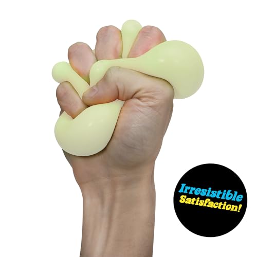 NeeDoh Groovy Glow in The Dark Squeeze Toy - Glob Shape - Green
