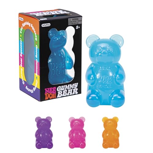 NeeDoh Groovy Gummy Bear Squeeze Toy - Bear Shape - Multi
