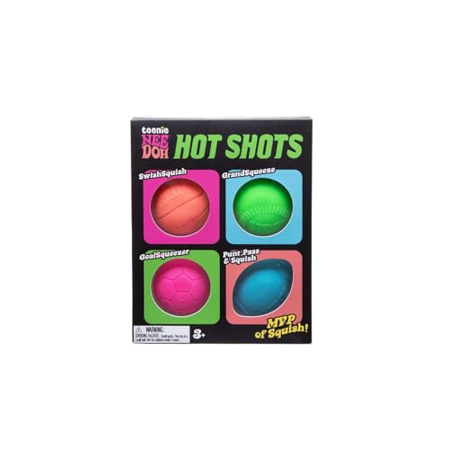 NeeDoh Groovy Hot Shot Teenie Squeeze Toy - Glob Shape - Multi
