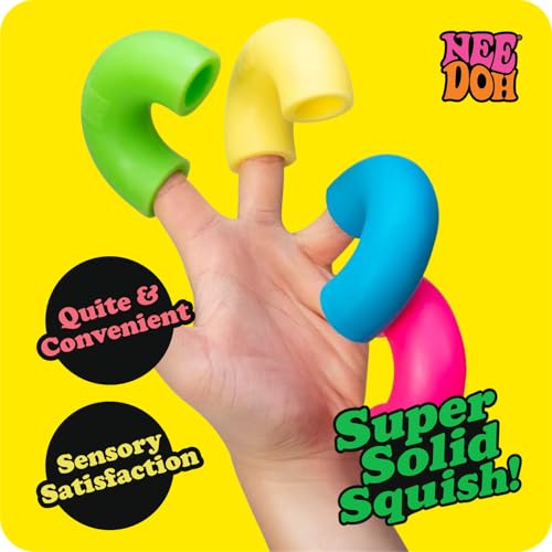 NeeDoh Groovy Mac 'N' Squeeze Squeeze Toy - Noodle Shape - Assorted