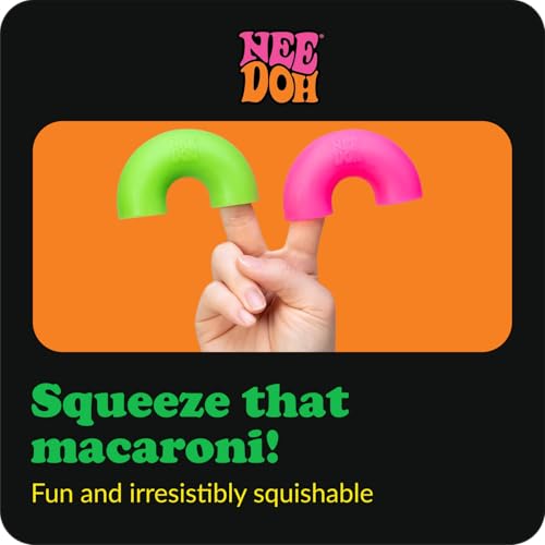 NeeDoh Groovy Mac 'N' Squeeze Squeeze Toy - Noodle Shape - Assorted