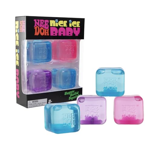 NeeDoh Nice Ice Baby - Super Solid Multi 4-Pack