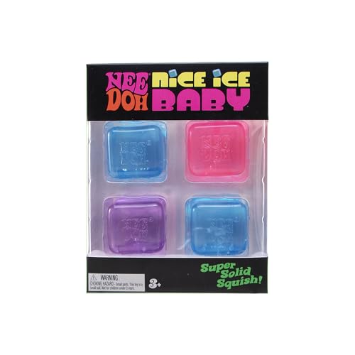 NeeDoh Nice Ice Baby - Super Solid Multi 4-Pack