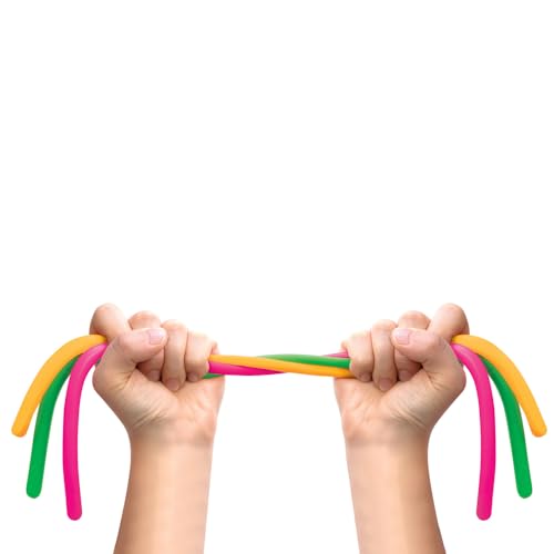 NeeDoh Noodlies by Schylling - Groovy Multicolored Squeeze Toy