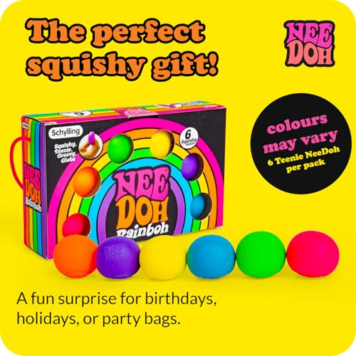 NeeDoh Rainboh Teenie - Groovy Multi Squeeze Toy by Schylling