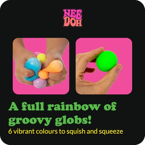 NeeDoh Rainboh Teenie - Groovy Multi Squeeze Toy by Schylling