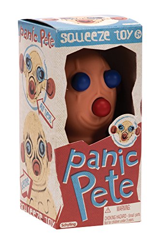 NeeDoh Schylling Groovy Panic Pete Squeeze Toy - Glob Shape - Orange