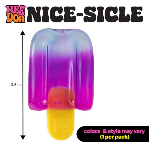 NeeDoh Schylling Nice-Sicle - Groovy Pink Squeeze Toy