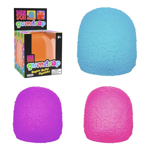 NeeDoh Super Solid Gumdrop Squeeze Toy - Gumdrop Shape - Orange