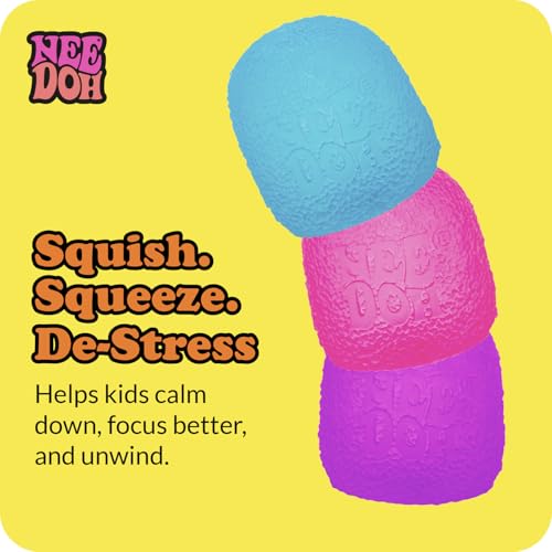 NeeDoh Super Solid Gumdrop Squeeze Toy - Gumdrop Shape - Orange