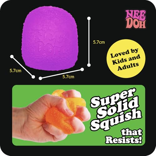 NeeDoh Super Solid Gumdrop Squeeze Toy - Gumdrop Shape - Orange