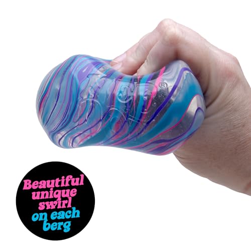 NeeDoh Super Solid Nice Berg Squeeze Toy - Cube Shape - Swirl