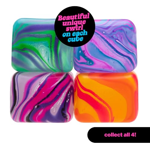 NeeDoh Super Solid Nice Cube Swirl Squeeze Toy - Blue/Green
