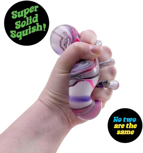 NeeDoh Super Solid Nice Cube Swirl Squeeze Toy - Cube Shape - Multi