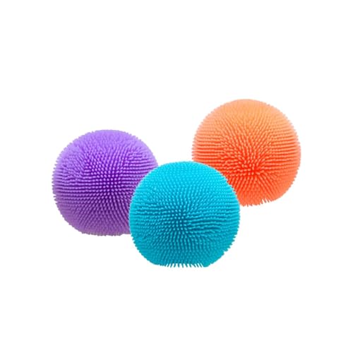 NeeDoh Teenie Fuzz Ball - Shaggy Multi Squeeze Toy by Schylling