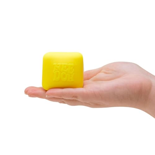 Needoh Groovy Color Change Cube Squeeze Toy - Cube Shape - Multi