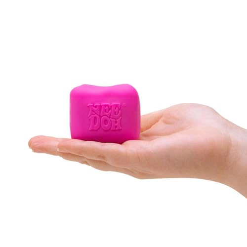 Needoh Groovy Color Change Cube Squeeze Toy - Cube Shape - Multi