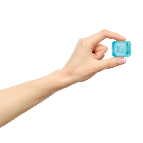 Schylling NeeDoh Nice Ice Baby Squeeze Toy - Cube Shape - Neon Blue